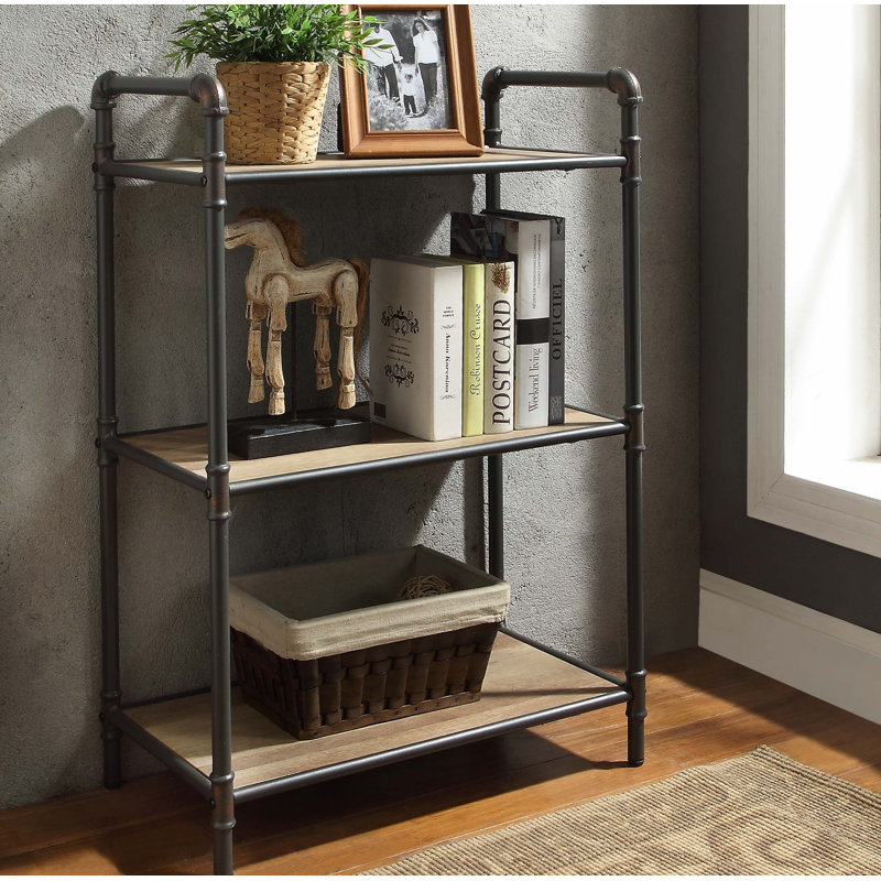 17 Stories Christofor Industrial Etagere Bookcase & Reviews Wayfair